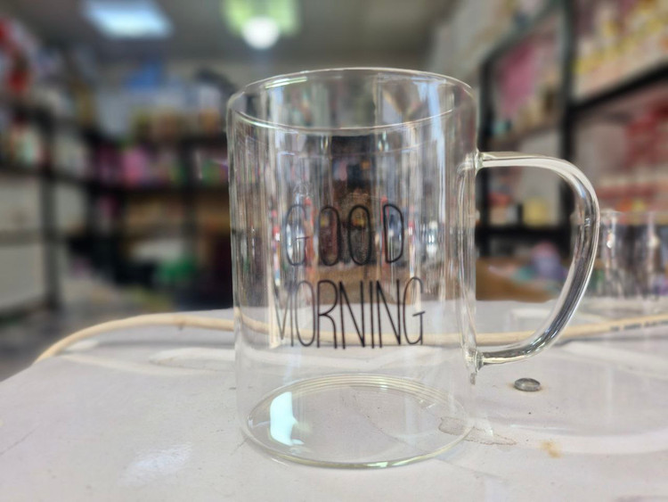 ماگ استوانه پیرکس گودمورنینگ