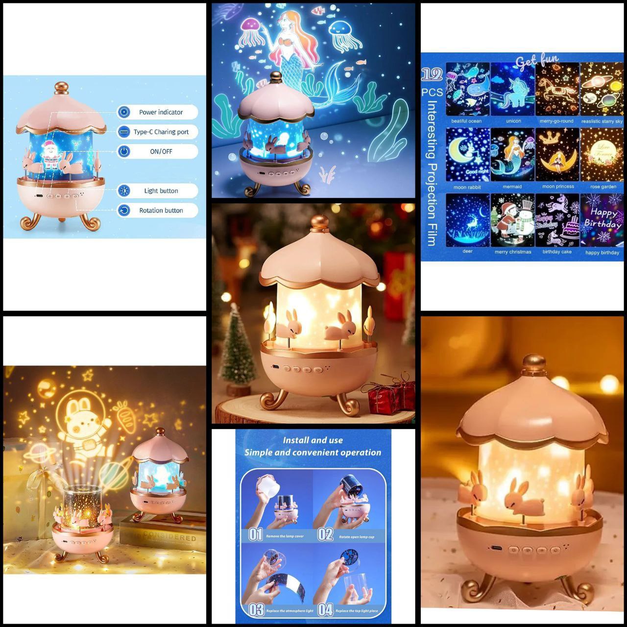 کاروسل گردان چراغدار