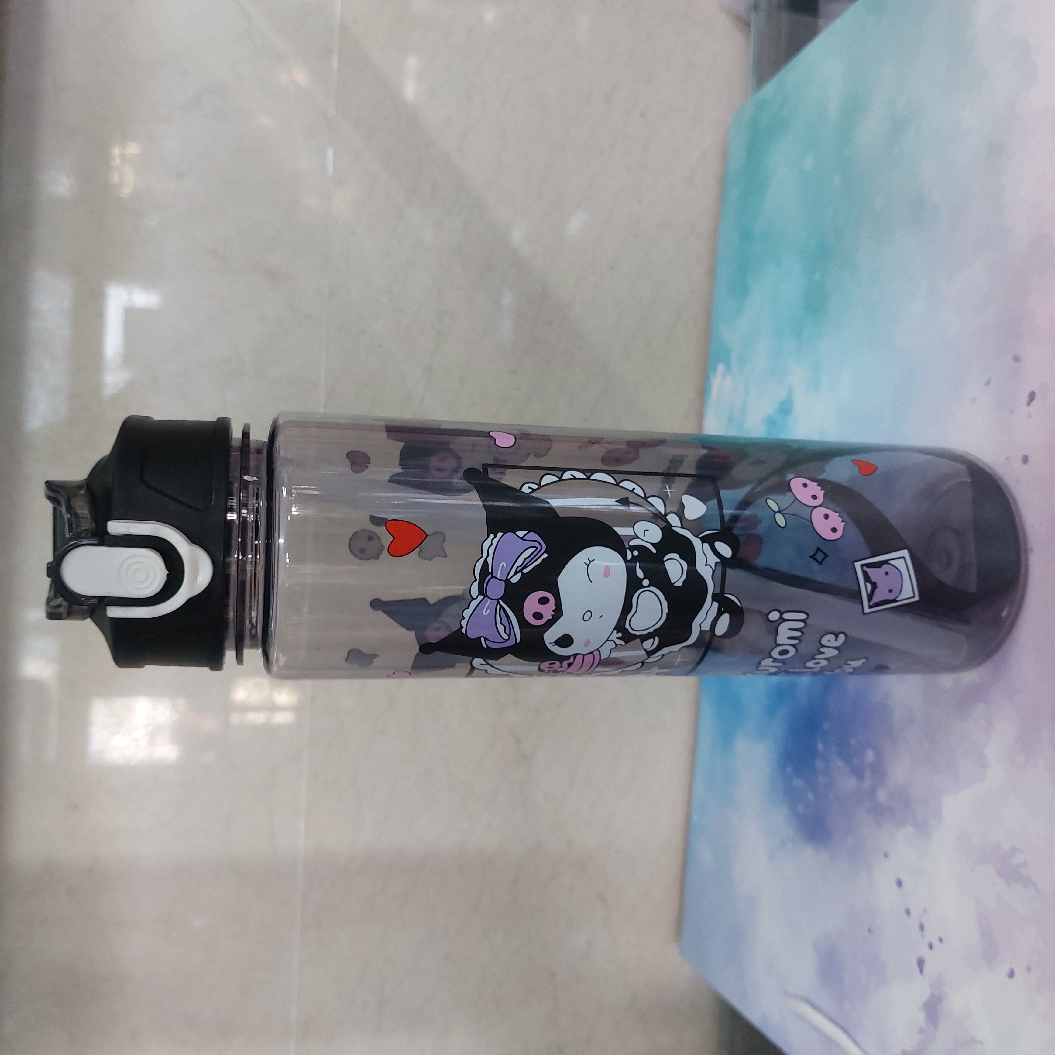 قمقمه مشکی کرومی