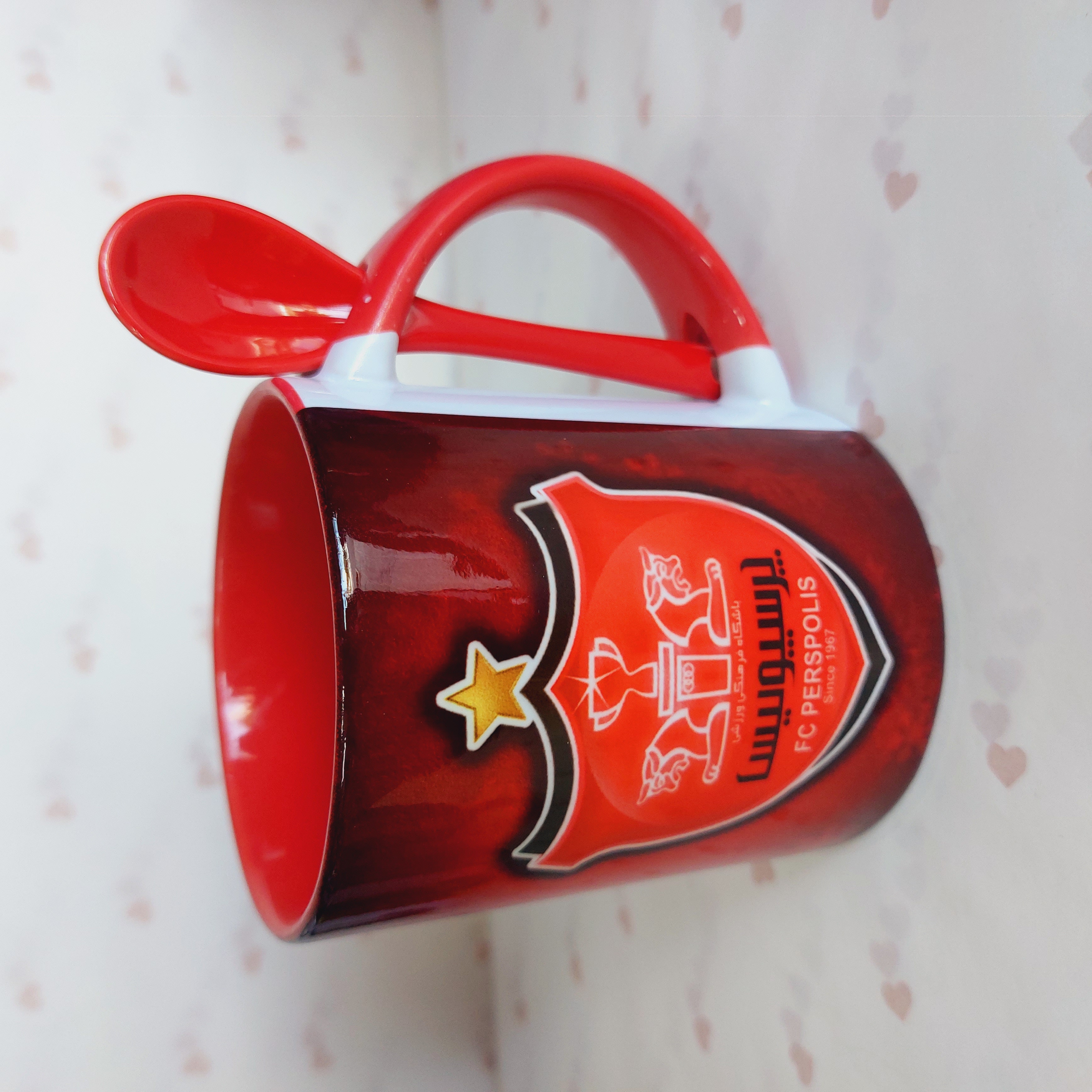 ماگ چاپدار قرمز