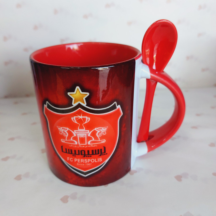 ماگ چاپدار قرمز