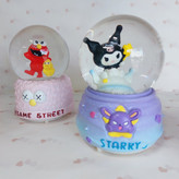Medium Musical Light-Up Glass Snow Globe
