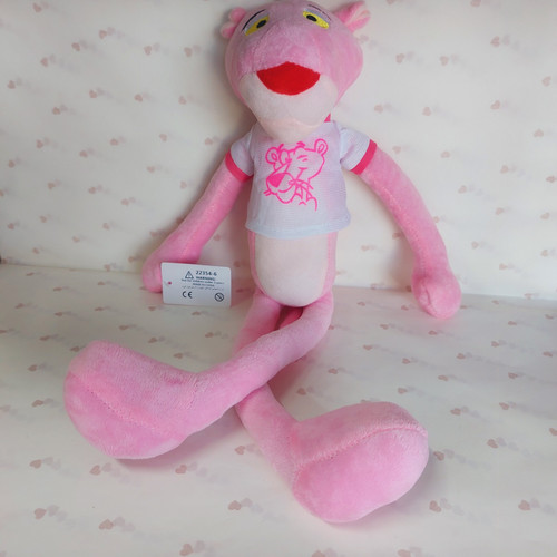 عروسک پلنگ صورتی دراز