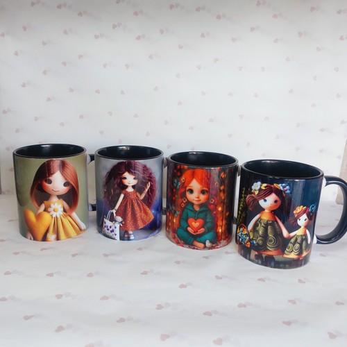 ماگ چاپدار دخترانه