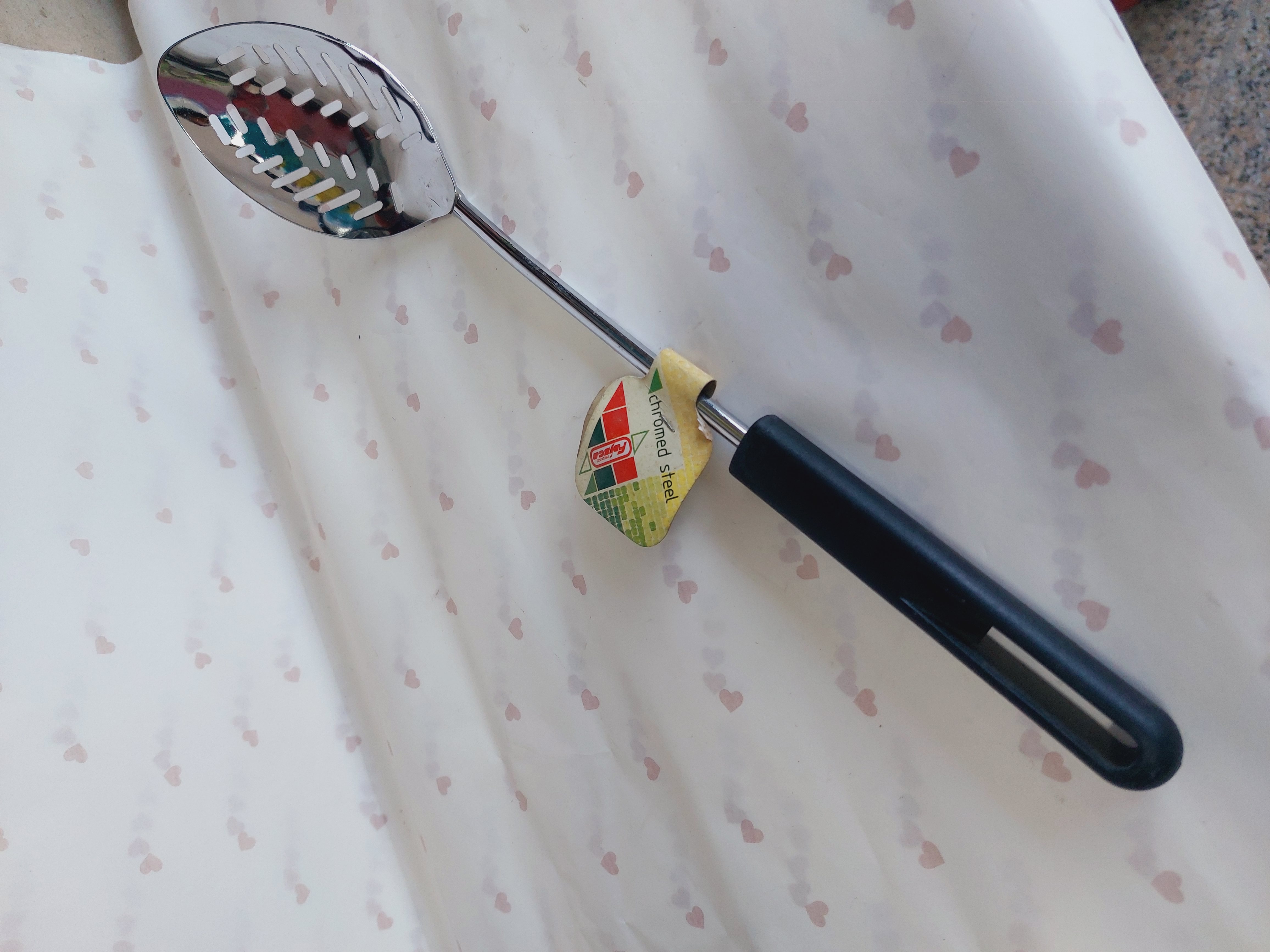 قاشق سر استیل دسته بلند