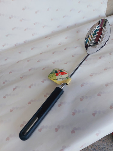 قاشق سر استیل دسته بلند