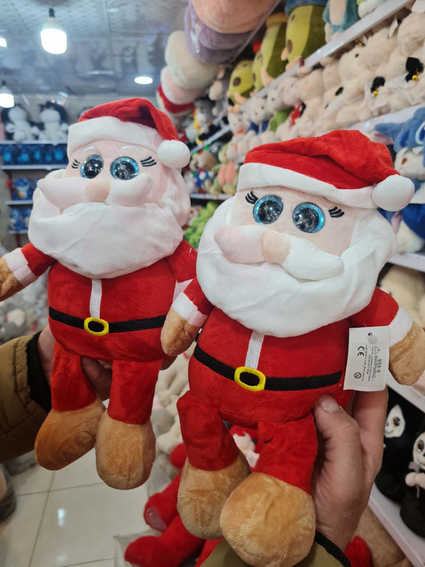 عروسک بابا نوئل Santa Claus Plush قرمز