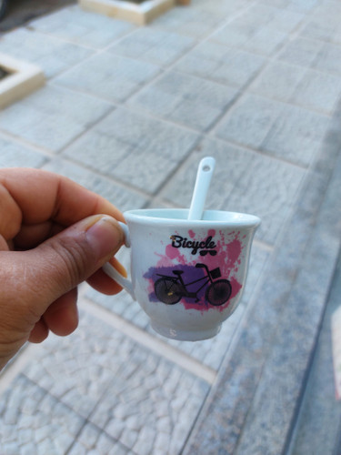 شات قهوه دوچرخه