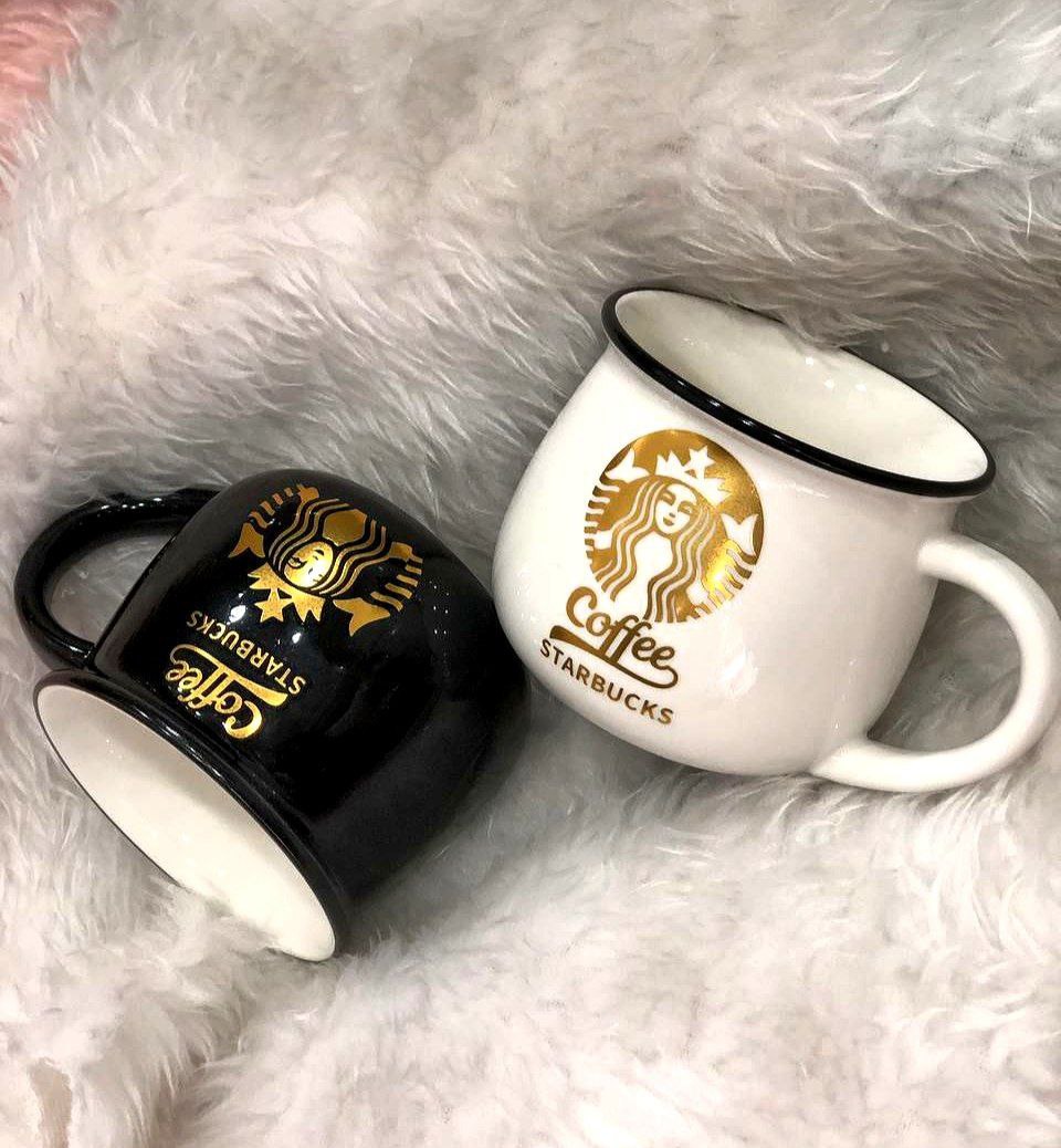 ماگ اورجینال بزرگ وارداتی سفید و مشکی