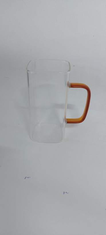 ماگ پیرکس چهارگوش دسته رنگی